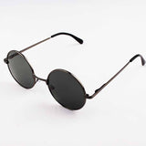 Unisex Retro Spring Leg Round Frame Sunglasses