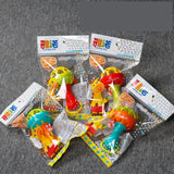 Baby Rattles toy Intelligence Grasping Gums Plastic Hand Bell Rattle Funny Educational Mobiles Toys Birthday Gifts WJ482