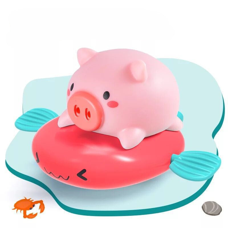 Toys Play Baby Children's And Summer Bath-Toy Bubbles Small-Float Clockwork Swimming