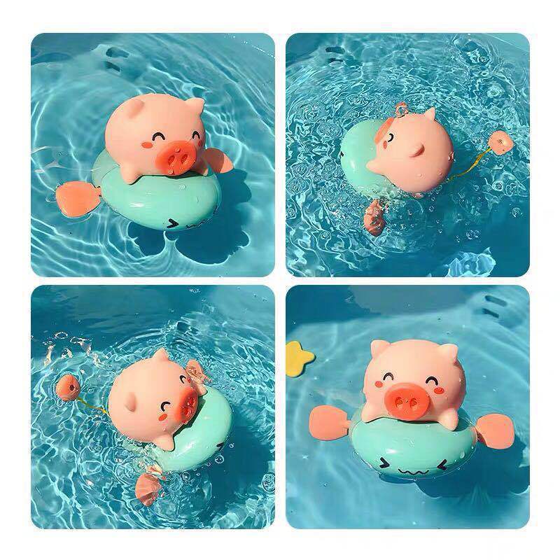 Toys Play Baby Children's And Summer Bath-Toy Bubbles Small-Float Clockwork Swimming