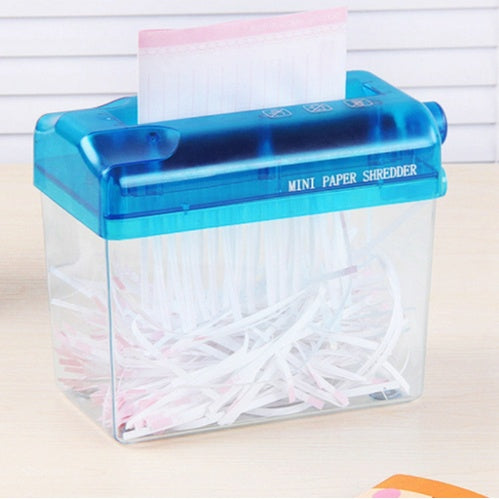 Small mini hand shredded paper