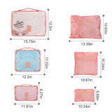 9Pcs Per Set Clothes Storage Bags Water-Resistant Travel Luggage Organizer Clothing Packing Cubes For Blouse Hosiery Stocking Underwear