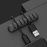 Smart Cable Holder Silicone Flexible Cable Winder Wire Organizer Holder Cord Management Clip For USB Earphone Network Cable