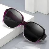 Dual-Use Clip-On Fashion Glasses - Crystals, Stylish Rectangular Design, Unisex, Driving Accessories