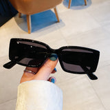 Small Square Box Fashion Fashionmonger Concave Shape Street Shot Sunglasses