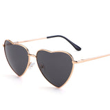 Metal Heart-shaped Sunglasses Peach Heart Funny