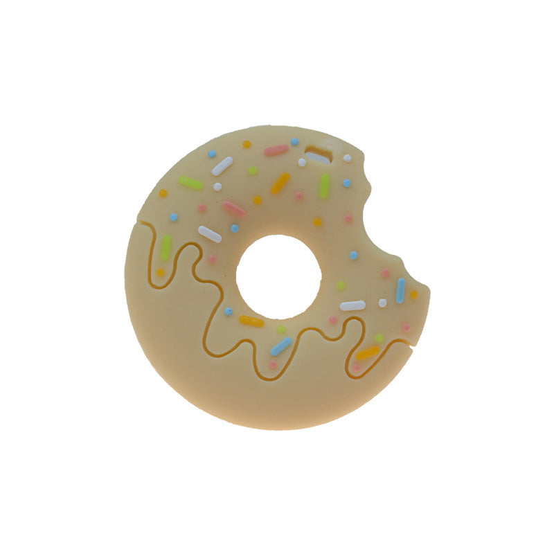 Silicone Notched Teether Biscuit Donut Teeth Teeth Silicone Baby Chew Toy Teether
