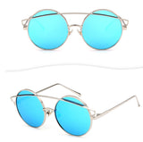 F078 impulse metal children's high quality sunglasses fashion children's sunglasses real film reflective UV400 glasses