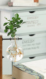 Creative Wooden Glass Bottle Plant Vase