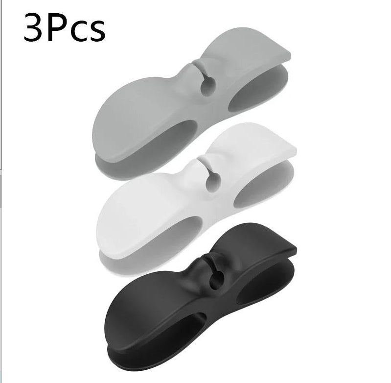 Wire Cable Organizer Plug Retainer Management Clip Adhesive Power Cord Winder Home Kitchen Appliances Durable Winder