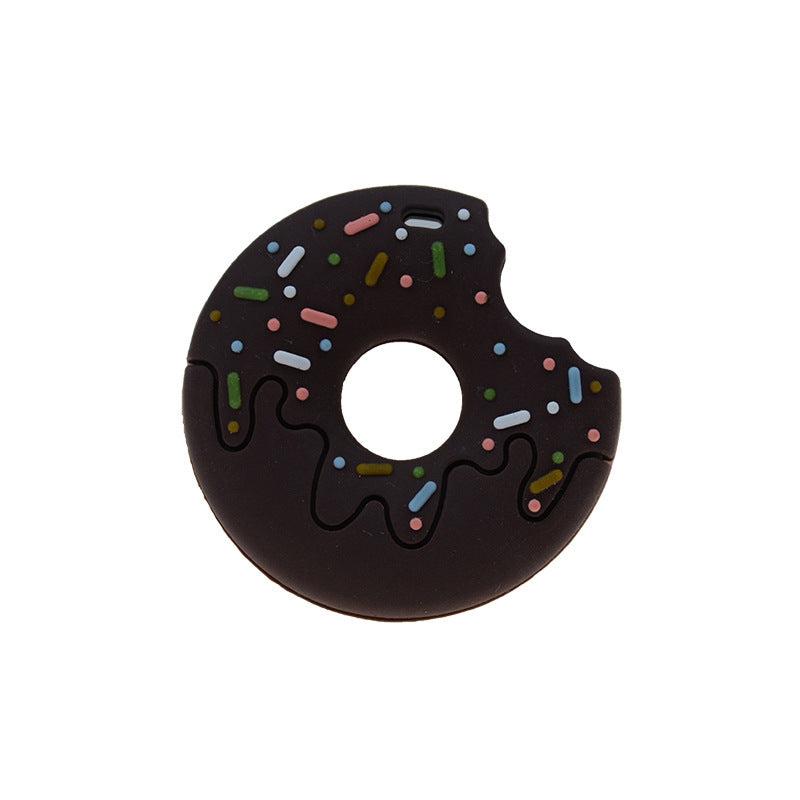 Silicone Notched Teether Biscuit Donut Teeth Teeth Silicone Baby Chew Toy Teether