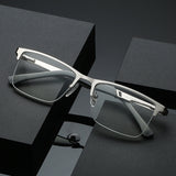 New Anti-blue Light Half Frame Fishing Line Fashion Reading Glasses