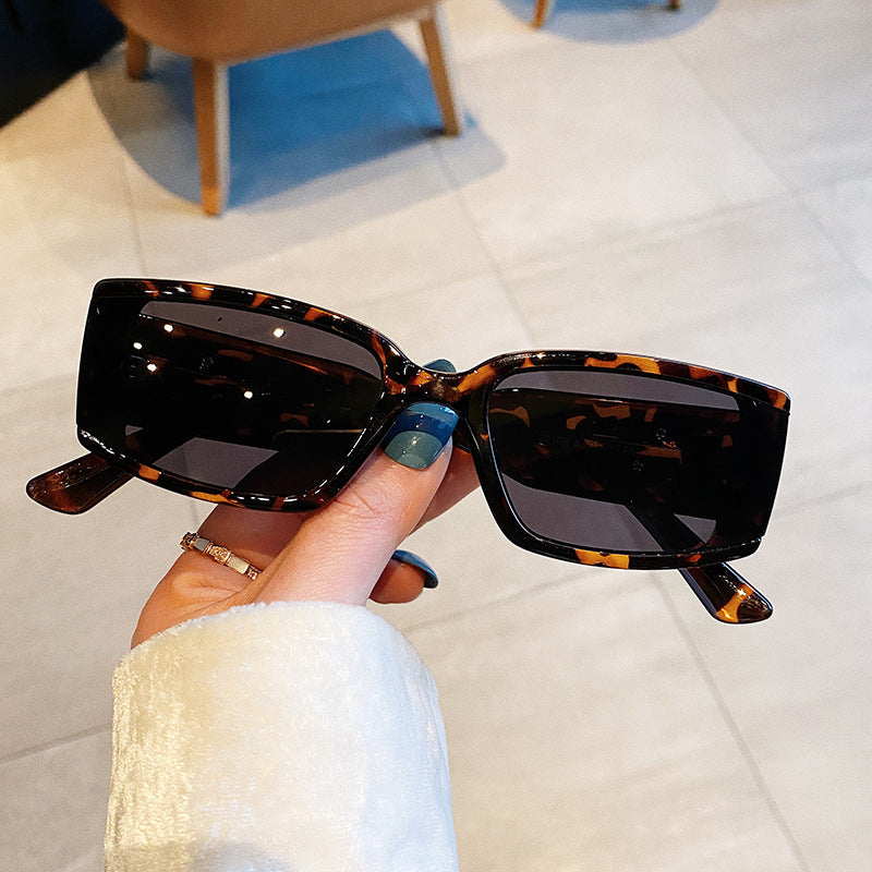 Small Square Box Fashion Fashionmonger Concave Shape Street Shot Sunglasses