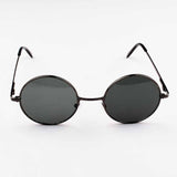 Unisex Retro Spring Leg Round Frame Sunglasses