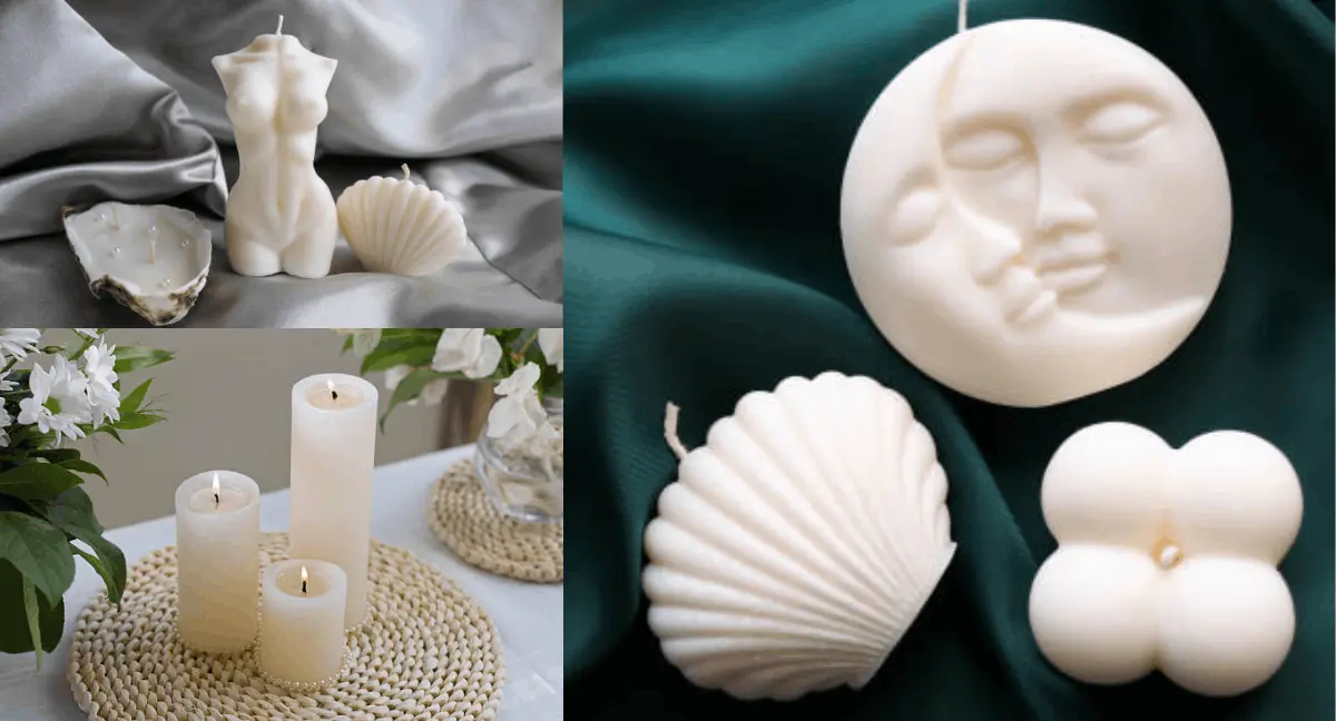 pearl-themed candle