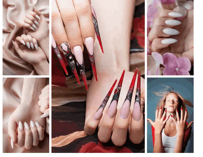 Stiletto nails 